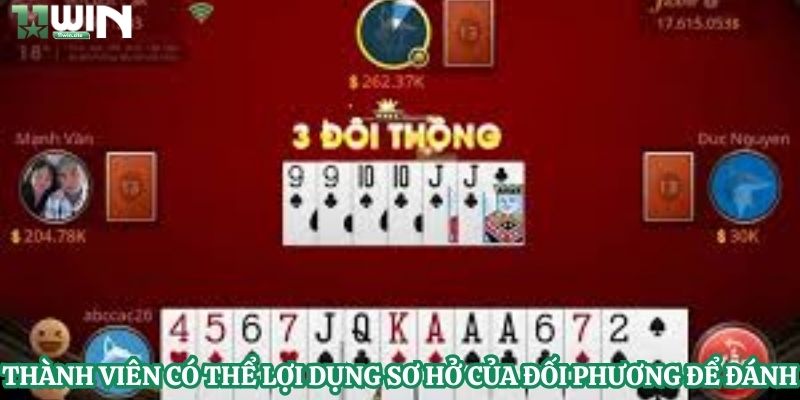 Thành viên có thể lợi dụng sơ hở của đối phương để đánh